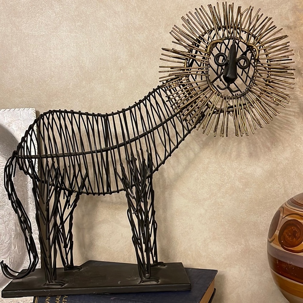 Brutalist lion